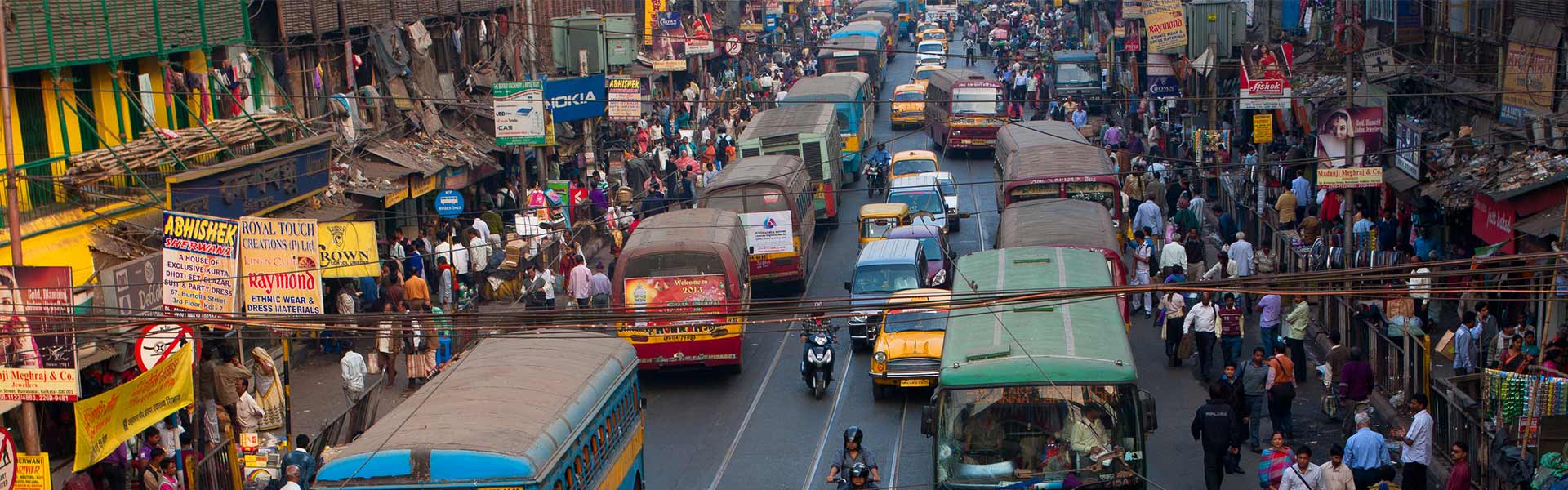 Busy traffic in Kolkata